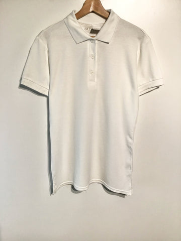 Mens T'Shirts - Gildan Premium Cotton White Polo - Size M - MTS866 - GEE