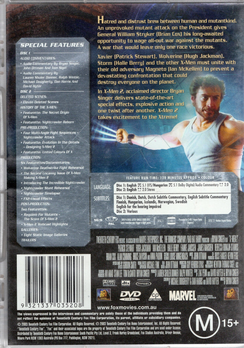 DVD - X-Men 2 - M - DVDSF751 - GEE – Lifeline Queensland
