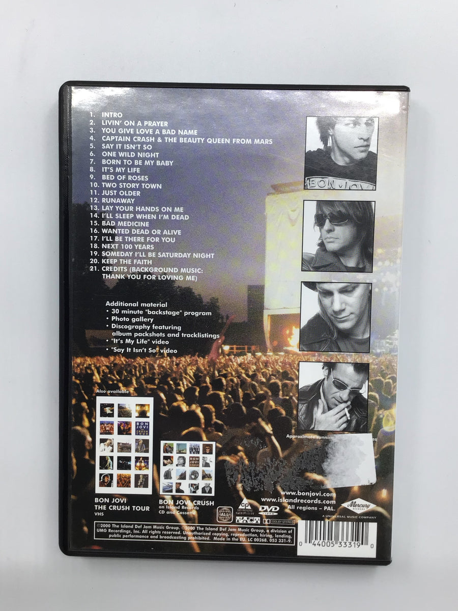 DVD - Bon Jovi: The Crush Tour - G - DVDMU204 - GEE