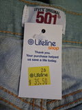 Premium Vintage Denim - Levi Strauss & Co (501) - Size 38 - PV-DEN - FAS019 - VG