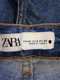 Ladies Denim - Zara - Size EUR.40 USA.8 - LJE - FAS021 - VG