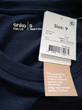 Boys T'Shirt *New* - Anko - Size 9 - BYS XMAS - FAS024 - VG