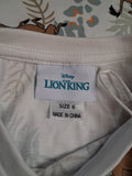 Boys T'Shirts  *New* - Lion King - Size 6 - BYS BTS - FAS025 - VG