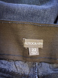 Ladies Denim - Autograph - Size 22 - LJE WPLU - FAS034 - VG