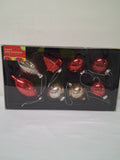 Christmas - 8 Pack Glass Ornaments  - XMAS - FAS015 - VG