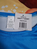 Christmas *New* - Ugly Christmas T'shirt - Size M - XMAS - FAS015 - VG
