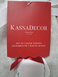Christmas *New* - 2 Kassa Decor Hand Towels - XMAS - FAS018 - VG