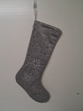 Christmas *New* - Grey Christmas Stocking - XMAS - FAS018 - VG