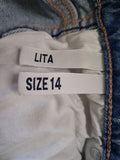 Ladies Denim - Wrangler - Size 14 - LJE - FAS020 - VG