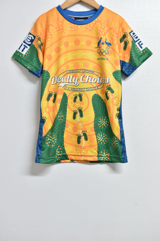 Boys T'Shirt *New* - Deadly Choices Australian T'Shirt - Size 8 - BYS BTS - FAS011 - GEE