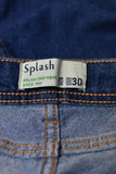Ladies Denim - Splash - Size 30/12 - LJE - FAS025 - GEE