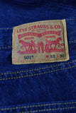 Mens Denim - Levi Strauss & Co (501) - Size 33 - MJE - FAS013 - GEE