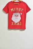 Childrens Christmas T'Shirt - Anko - Size 7 - XMAS - FAS025 - GEE