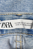 Ladies Denim - Zara - Size EUR.40 USA.8 - LJE - FAS008 - V.G