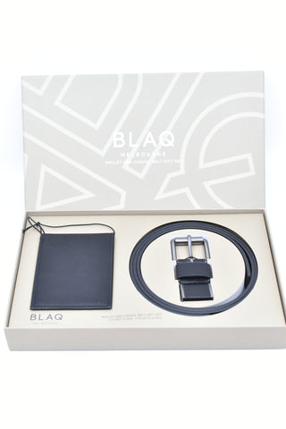 Men's Wallet - Blaq Wallet & Belt Set - WWA WBE - FAS020 - GEE