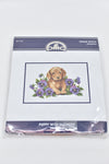 Craft - Cross Stitch : Puppy With Flowers - ACBE - FAS025 - GEE