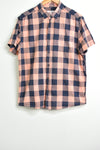 Men's Shirts - Pink & Blue Check Shirt - Size XL - MSH MPLU - FAS006 - GEE