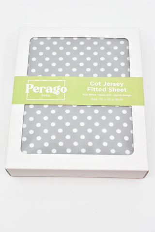 Manchester - Perago Fitted Cot Sheet - BXED451 - GEE