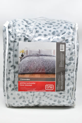 Manchester - Homemaker : Printed Mink Blanket - Size Double/Queen - BXED457 - GEE