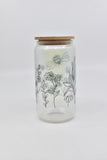 Homewares - Glass With Bee & Flowers Motif - ACBE3503 - GEE