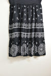 Ladies Skirts - Black Skirt With Flower Print - Size XL - LSK1989 WPLU - GEE