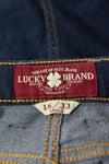 Ladies Denim - Lucky Brand - Size 16/33 - LJE WPLU - FAS032 - GEE
