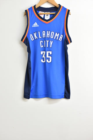 Boys Singlet - Adidas #35 Kevin Durant Oklahoma City Thunder Jersey - Size 9-10 Yrs - BYS BTS - FAS017 - GEE