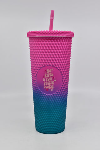 Homewares - Pink & Blue Tumbler - ACBE3504 - GEE