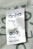 Baby Boys Jumpsuit *New* - Anko - Size 000 - BYS BJUM - FAS009 - GEE