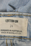 Ladies Denim  - Cotton:On - Size 24/6 - LJE - FAS001 - VG