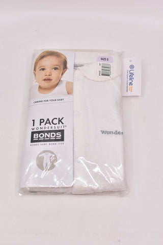 Baby Boys Jumpsuit - Bonds WonderSuit - Size 0 - BYS1333 BJUM - GEE