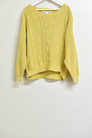 Girls Knitwear - Cotton:On Kids - Size 7 - GRL GW0 - FAS010 - GEE