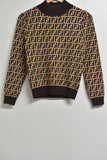 Ladies Knitwear *New* - Brown & Tan Knit - Size 12 - LT0 - FAS026 - GEE