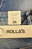 Ladies Denim *New* - Rolla's - Size 26/8 - LJE - FAS008 - V.G