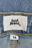 Ladies Denim - Just Jeans - Size 16 - LJE WPLU - FAS001 - VG