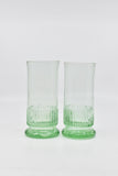 Homewares - 2 Green HighBall Glasses - ACBE3525 - GEE