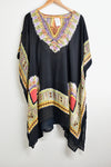 Vintage Inspired Tops - Black Kaftan - Free Size - VTOP - FAS001 - GEE