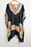 Vintage Inspired Tops - Black Kaftan - Free Size - VTOP - FAS001 - GEE