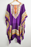 Vintage Inspired Tops - Purple Kaftan - Free Size - VTOP - FAS001 - GEE