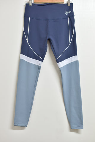 Ladies Activewear *New* - Centreat Leggings (Blue & Grey) - Size XL - LACT WPLU - FAS013 - GEE