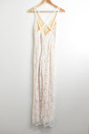 Vintage Inspired Bottoms - White Lace Jumpsuit - Size S - VBOT - FAS001 - GEE