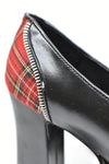 Vintage Accessories - Demonia Charade-12 Red Plaid Platform Heels -Size 12 - VACC - FAS013 - GEE