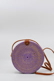 Vintage Accessories - Purple Rattan Bag - VACC3284 - GEE