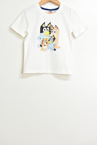 Boys T'Shirt - Bluey - Size 3 - BYS BTS - FAS011 - GEE