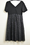 Ladies Dresses -  Black Glitter Dress - Size XXL - LD02783 - GEE