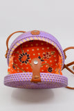 Vintage Accessories - Purple Rattan Bag - VACC3284 - GEE