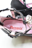 Vintage Accessories - Demonia Poison-25-1 Black Platform Wedge - Size UK3 US6 - VACC - FAS013 - GEE