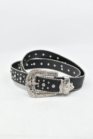 Vintage Accessories - Black Studded Belt - VACC - FAS014 - GEE