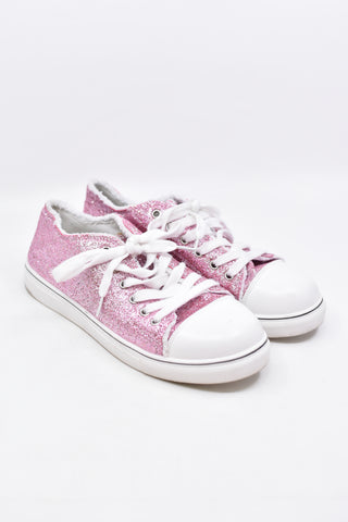 Children's Shoes - Pink Glittery Shoes - Size - 39/6 - CS0 2 - FAS013 - GEE