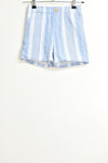 Boys Shorts  - Blue & White Stripe Shorts - Size 5 - BYS BSR - FAS016 - GEE